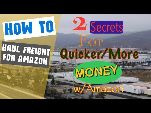 How To Begin Hauling Freight For Amazon, Two Things I Wish I Knew Before I Started