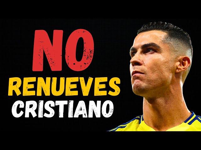 Cristiano ¡NO RENUEVES! con Al-Nassr • Cristiano Ronaldo muy inconforme con empate contra Al-Hilal