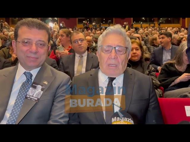 Ekrem İmamoğlu ve Zülfü Livaneli Edip Akbayram’ın cenaze töreninde  yan yana!!