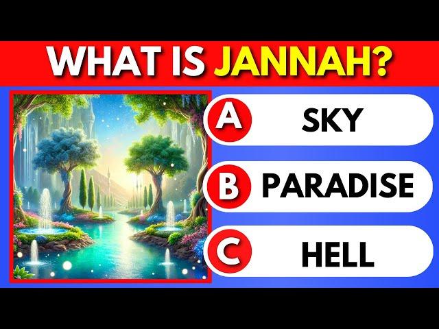 Jannah Trivia Quiz 🪽 Islam Quiz