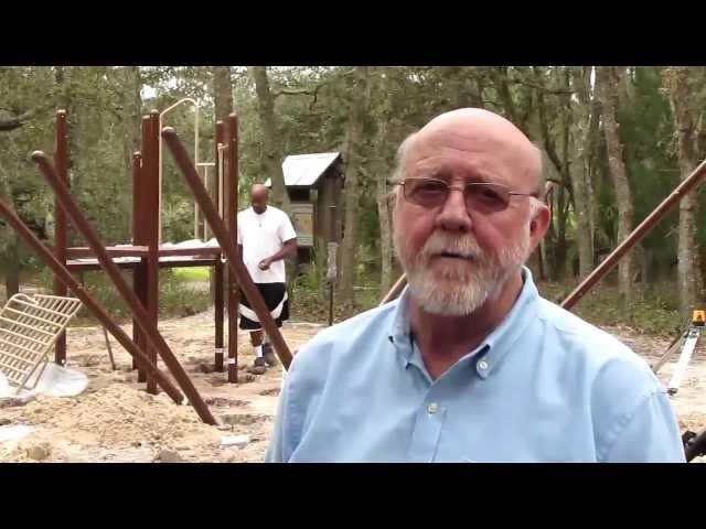 Playground takes shape at Grey Preserve