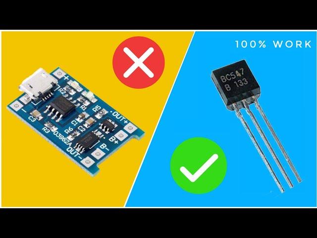 How To Make 3.7 Volt Battery Charger Using BC547 Transistor | 3.7V battery charger automatic. Ep 9