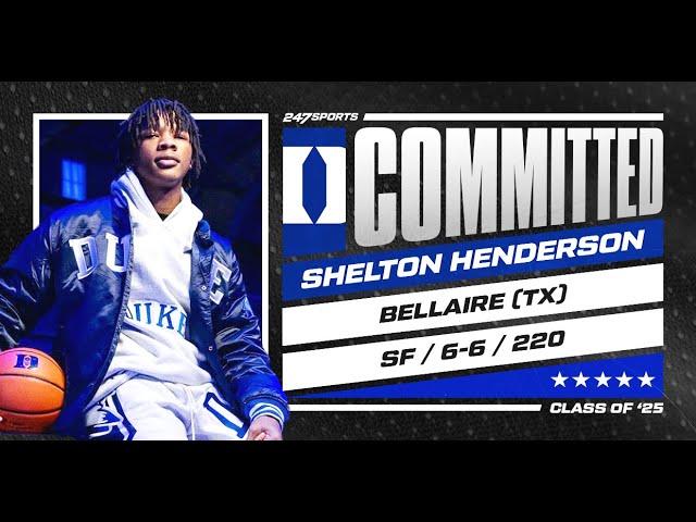 WATCH: 5-star SF Shelton Henderson commits to Duke | No. 15 overall prospect