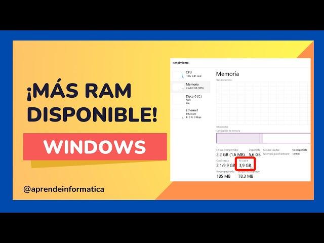 🟡Como LIBERAR el CACHE de la MEMORIA RAM en WINDOWS 10/11