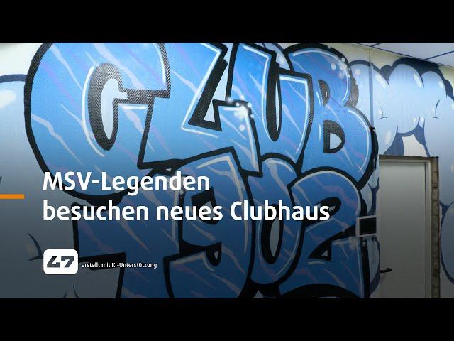 STUDIO 47 .live | MSV-LEGENDEN BESUCHEN NEUES CLUBHAUS