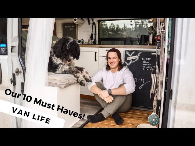 TOP 10 VAN LIFE HACKS | our must have items in our self converted van!