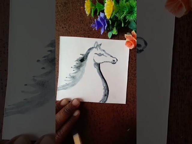 Horse  Drawing #youtubeshorts #art #drawing #painting #diy #shorts