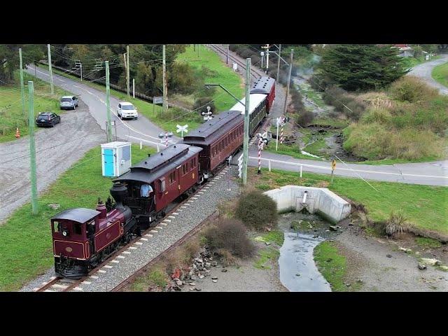 Steam day at Ferrymead by drone - the full version