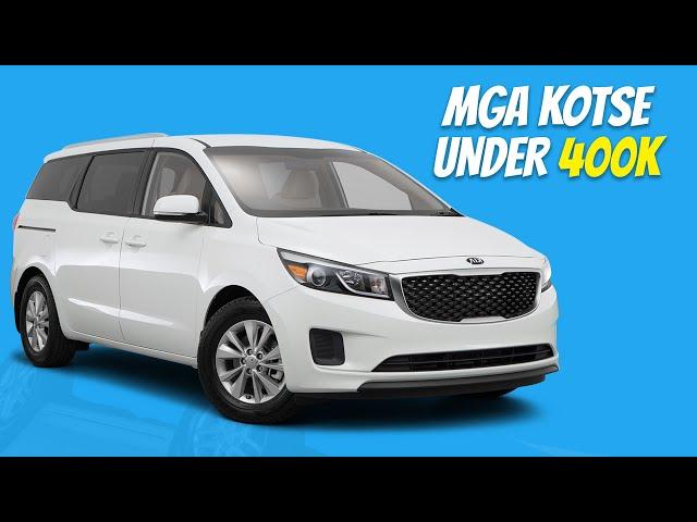 10 Used Cars under 400k Philippines | Cars Under 400K Pesos