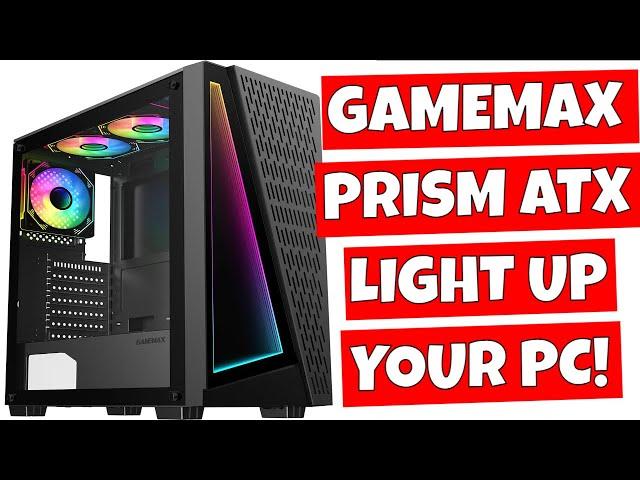 Gamemax Prism ATX ARGB Infinity Look PC Gaming Case