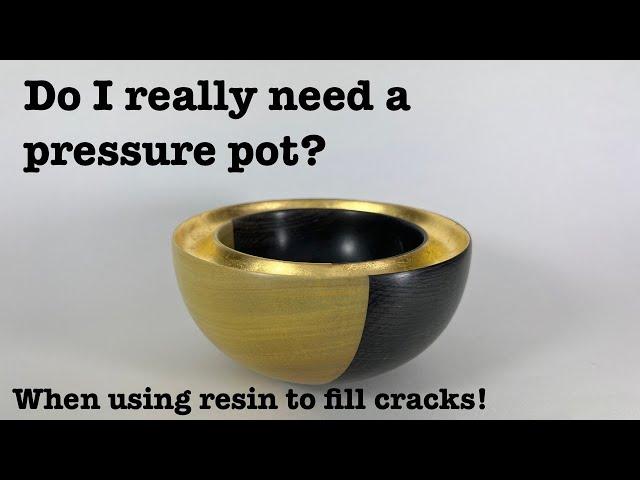 Do I really need a pressure pot when filling large cracks and voids with resin?