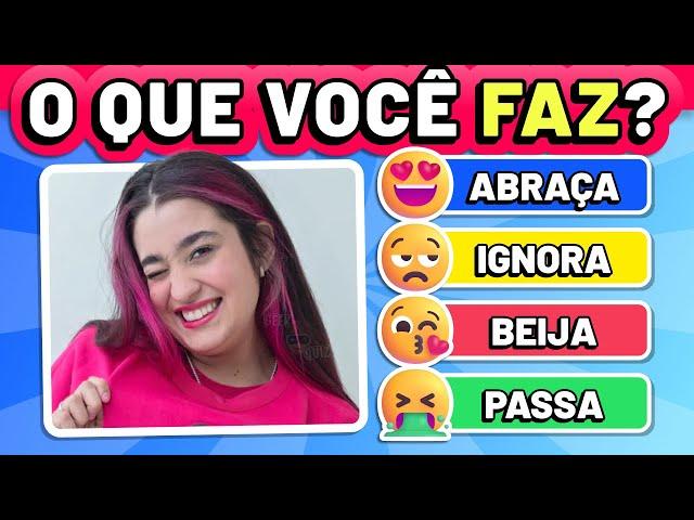 O QUE VOCÊ FAZ com 50 YOUTUBERS FAMOSOS 