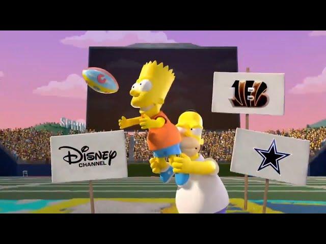 The Simpsons Funday Football Is Taking Over Disney Channel (Promo)