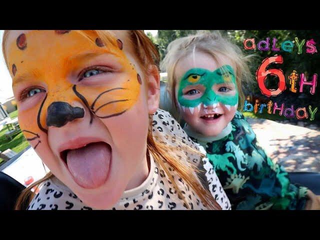 ADLEYs 6th BiRTHDAY!!  Wild Animal Party & Piñata with Family and Friends! ultimate backyard bday 