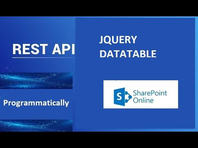 Sharepoint Online - Jquery DataTable with Rest API