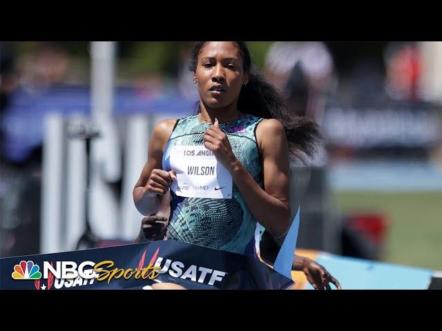 Ajee Wilson outlasts field to win women's 800m in L.A. | NBC Sports