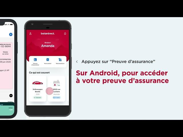 belairdirect - Aide - Preuve d'assurance numérique