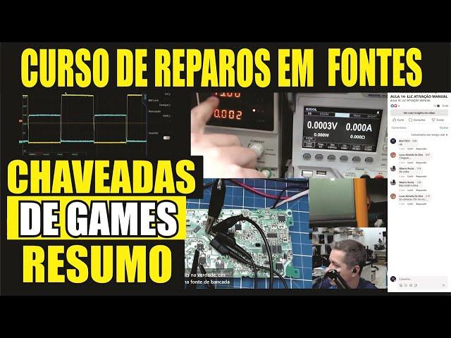 Fonte chaveada como consertar, resumo do nosso curso de raparos em fontes de games