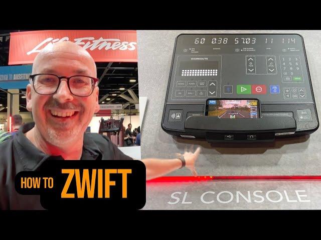 How To Zwift On A Life Fitness Aspire Bike With SL Console