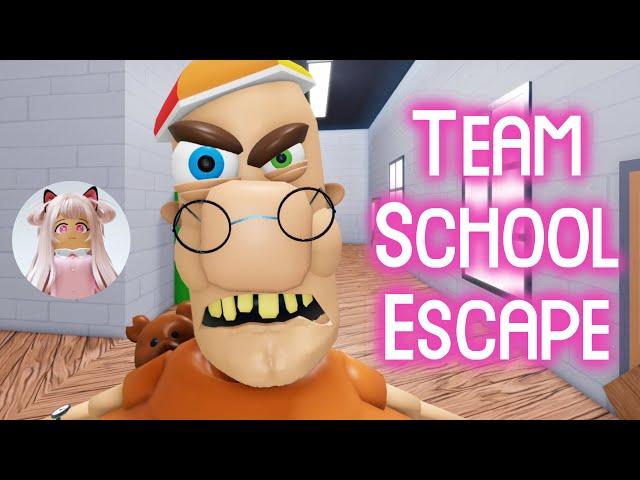 Team School Escape! (TEAMWORK OBBY) Roblox Gameplay Walkthrough Teamwork Obby [4K]