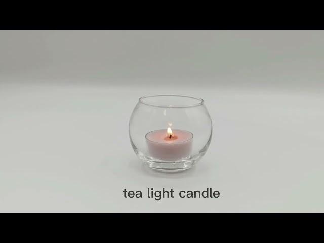 JX3150 Glass Globe Tea Light Holder