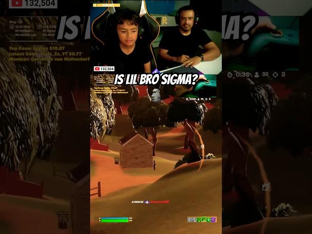 Is lil bro sigma? #romike2013 #fortnite