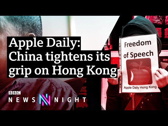 Apple Daily: Hong Kong pro-democracy paper forced to shut down - BBC Newsnight