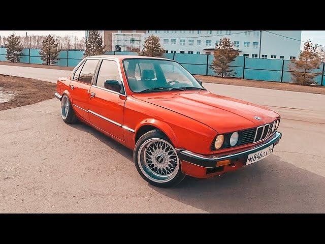 Моя BMW E30 на ходу! Установил пружины с занижением -30. Как вам такой вид?