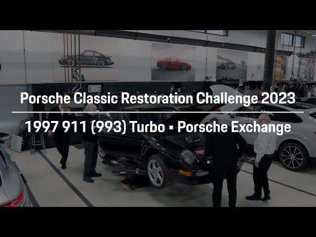 Porsche Restoration Challenge 2023 - 911 (993) Turbo in Basalt Black - Porsche Exchange