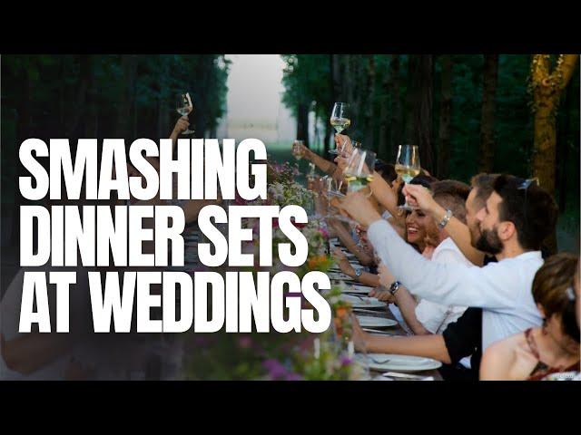 SMASHING DINNER SETS AT WEDDINGS AND PARTIES