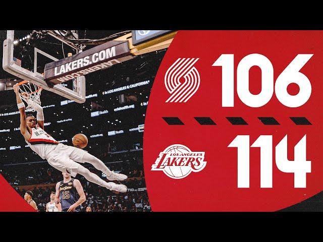 Portland Trail Blazers 106, Los Angeles Lakers 114 | Game Highlights | January 2, 2025