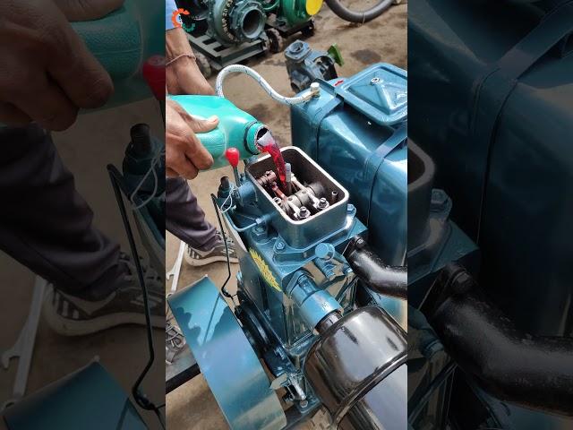 How to Start a Brand New Diesel Engine. #Kirloskar #dieselengine