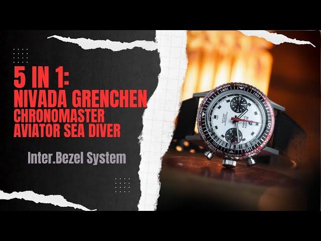 Nivada Grenchen Chronomaster Aviator Sea Diver Inter Bezel