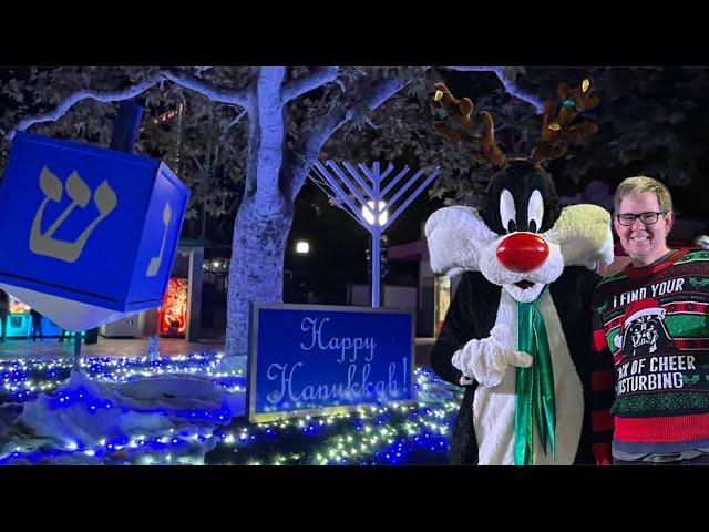 Celebrating Hanukkah 2024 at Holidays in the Parks Six Flags