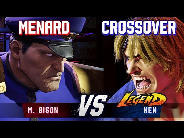 SF6 ▰ MENARD (M.Bison) vs CROSSOVER (Ken) ▰ High Level Gameplay