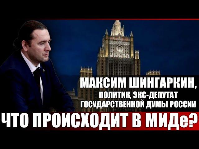 Максим Шингаркин, политик, экс-депутат Государственной Думы России. Что происходит в МИДе?