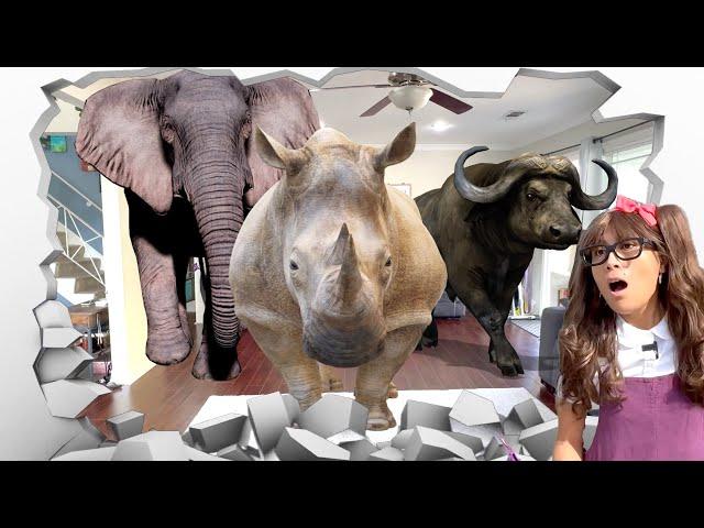 Heaviest Land Animals For Kids | Soso's Toy Animals Come to Life!