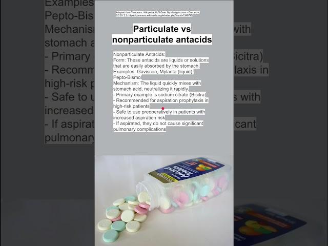 Particulate vs nonparticulate antacids