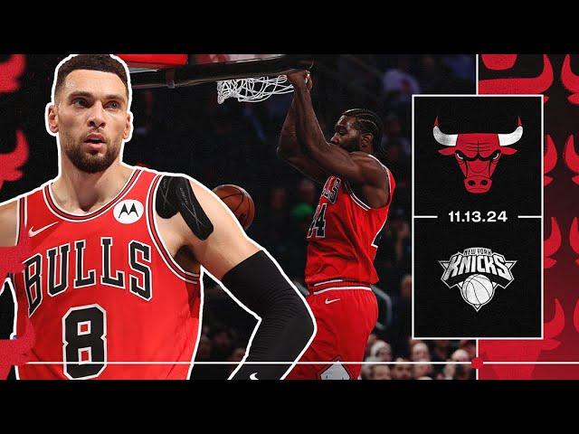 Zach LaVine and Coby White combine for 53 points  Bulls take down the Knicks 124-123 on the road!