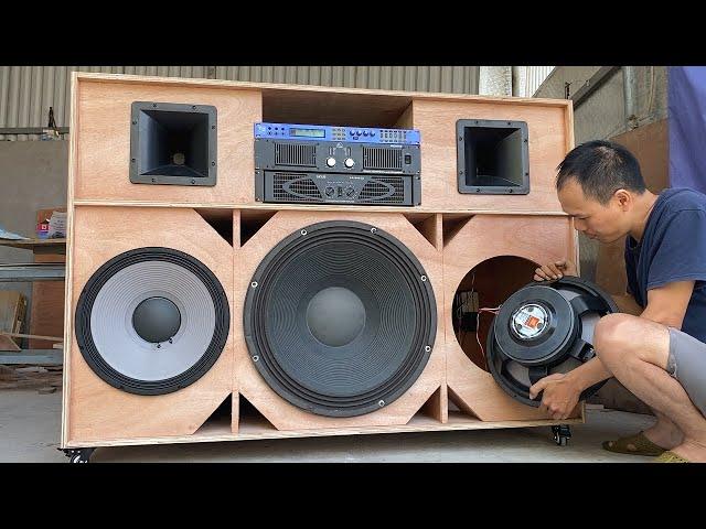 Restoration and design giant portable speaker system  // 1 unique idea for event sound system