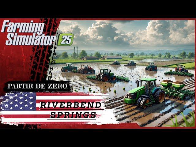Plantation de Riz en Communautaire 5 Hectare !! Partir De Zéro [ Live ] Farming Simulator 25