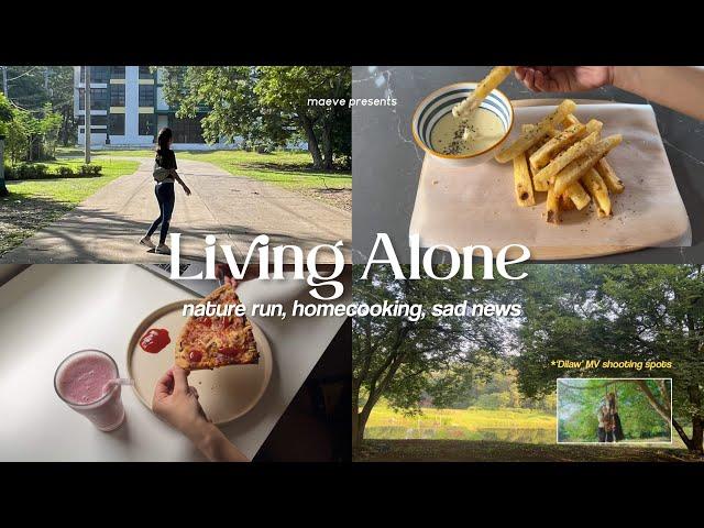 Living Alone in the Philippines: Nature run , home cooking, grocery, kitchen reset, sad news ️