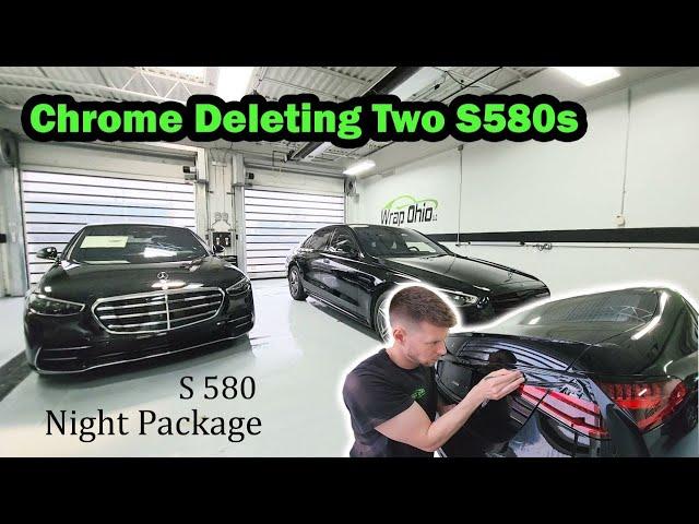 Chrome Deleting two Mercedes-Benz S 580's (Night Package)