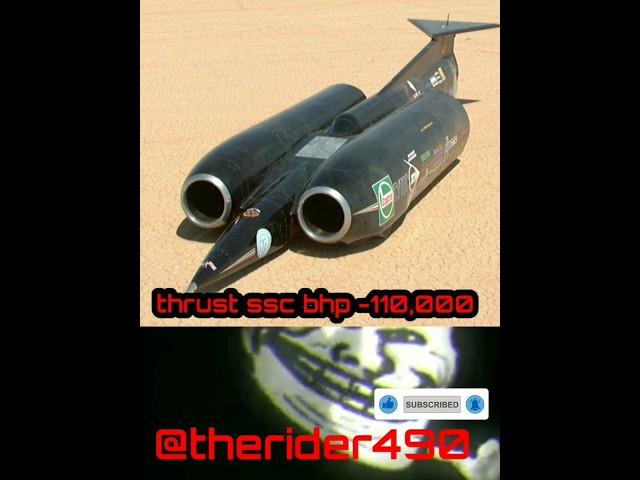 Thrust ssc top speed || Thrust ssc sonic boom #shorts