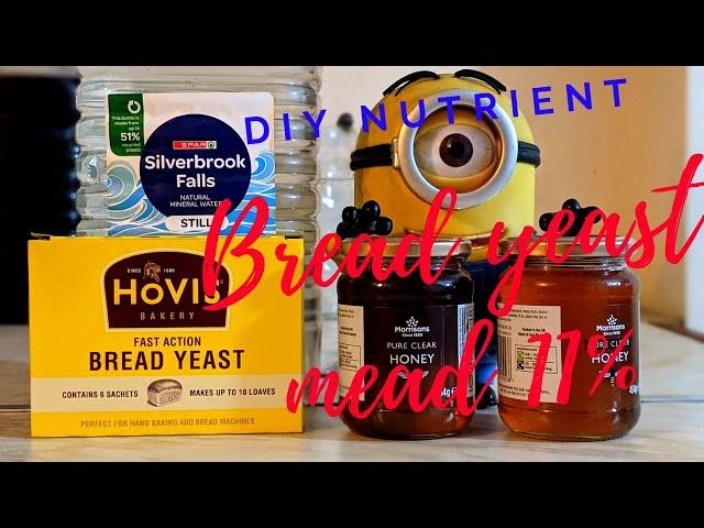 using DIY nutrient to brew bread yeast mead. 11%