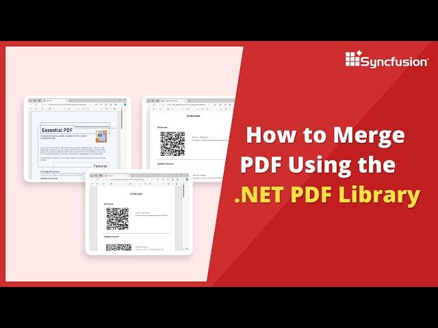 Merging PDF Documents Using the .NET PDF Library