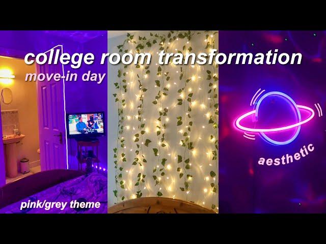 college room transformation & moving in  | moving out for college episode 3