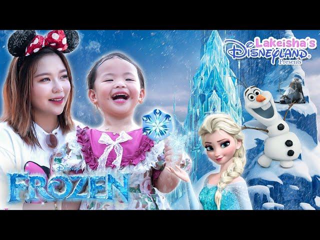 Baby Lakeisha Meets Olaf and Elsa at Frozen World