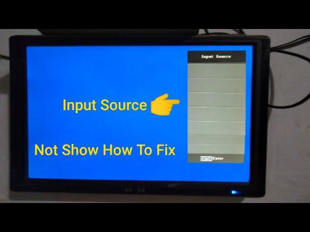 Input Source On TV | How To Enable Input Source Option  | Input Source Not Show On LCD TV How To Fix