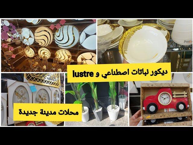 جولة في محلات ديكور في مدينة جديدة نباتات اصطناعية Lustre ليكادر سارفيس فاخر ساعات ديكورات راقية